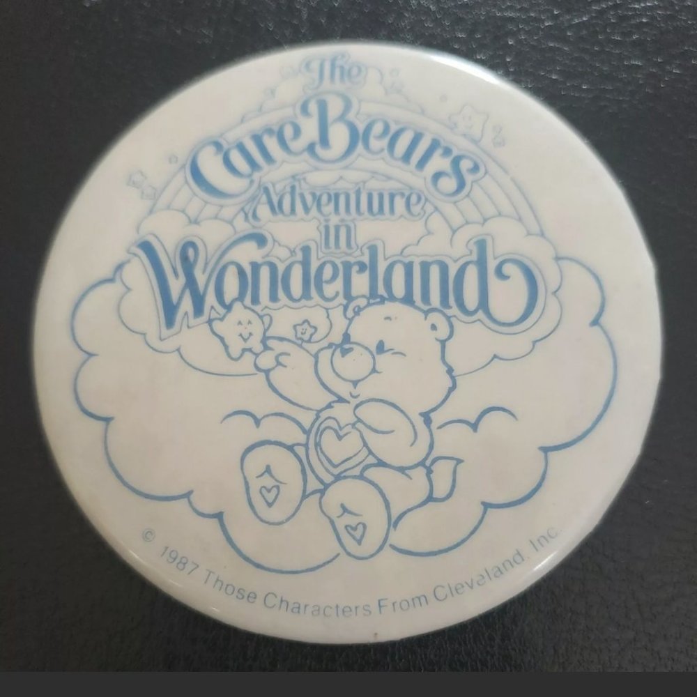 The Care Bears Adventure In Wonderland 1987 Button Pin